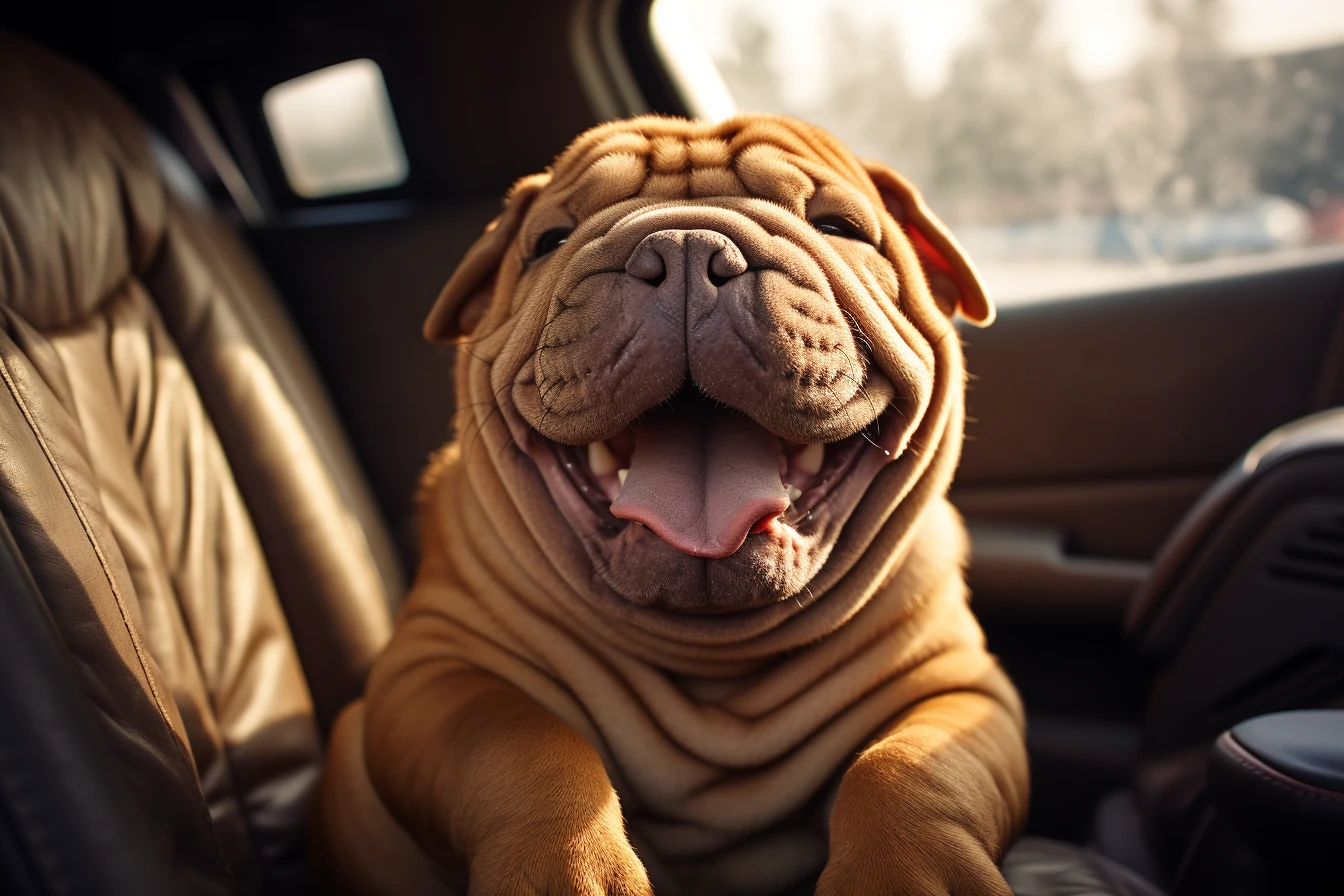 Jeep Renegade Dog Carrier Car Seat for Miniature Shar Pei