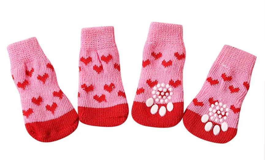 Fashionable Socks for Dogs 4 Pack