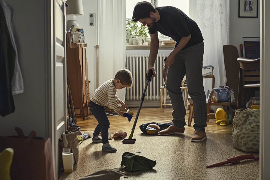 Electric Floor Cleaner Spin Mop