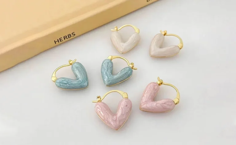 Handcrafted Heart Earrings