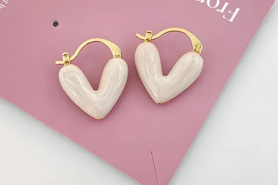 Sophisticated Heart Earrings for Women