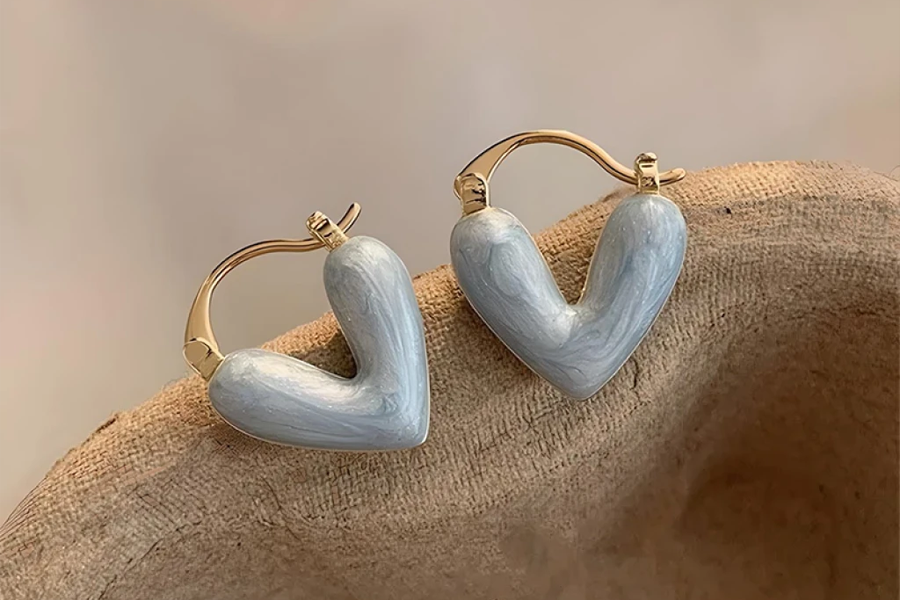 Elegant Heart Earring Designs