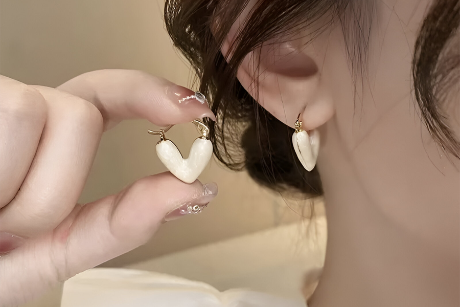 Sophisticated Heart Earrings for Women