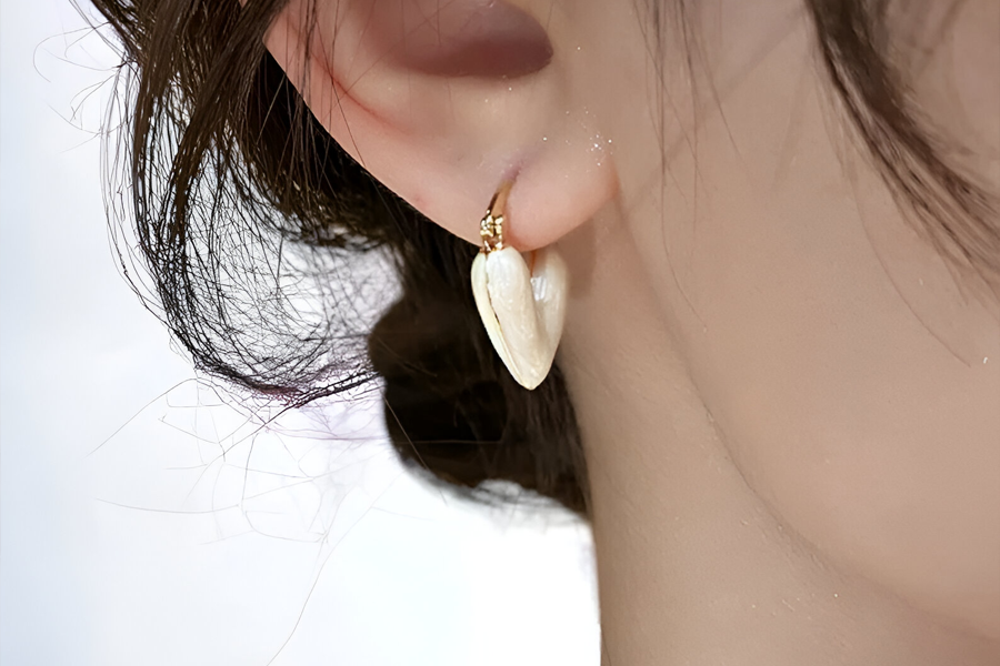 Handcrafted Heart Earrings