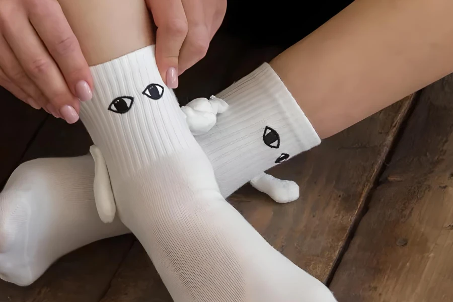 His and Hers Cartoon Eye Socks