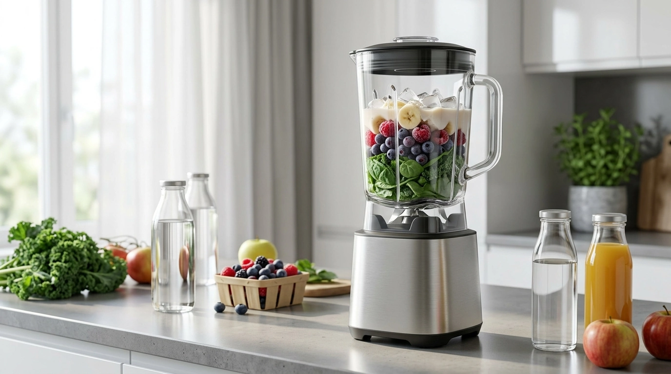 2L Pro Smoothie Blender: Steel Blades for Daily Blends