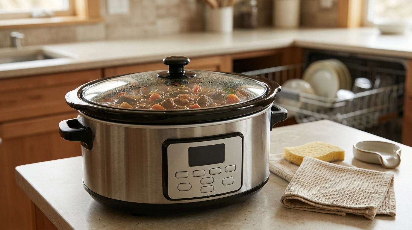 Countdown Timer Slow Cooker: Dishwasher-Safe Crock Tips