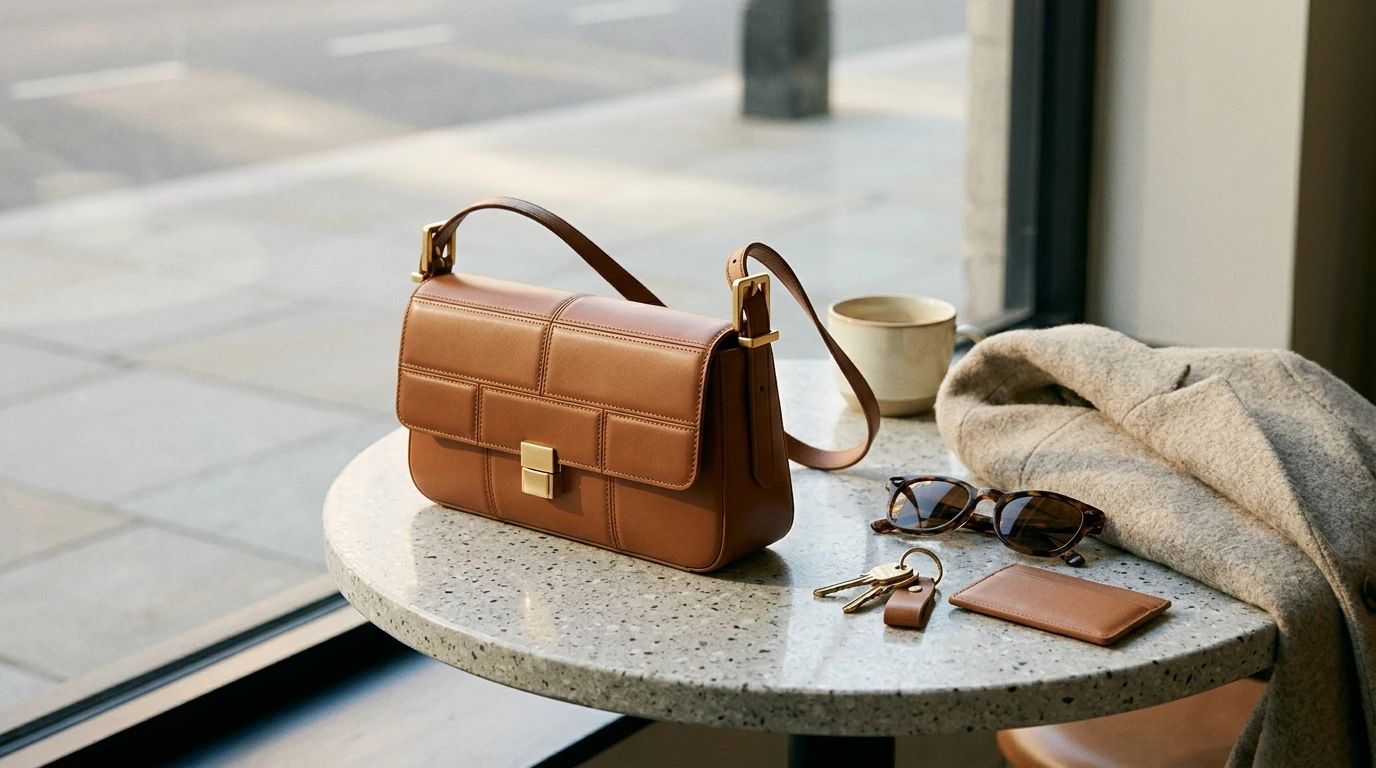 Mahjong-Inspired Baguette Bag: Split Leather Style Guide