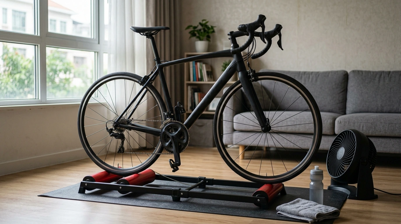 Foldable Roller Trainer Stand for Stable Indoor Rides