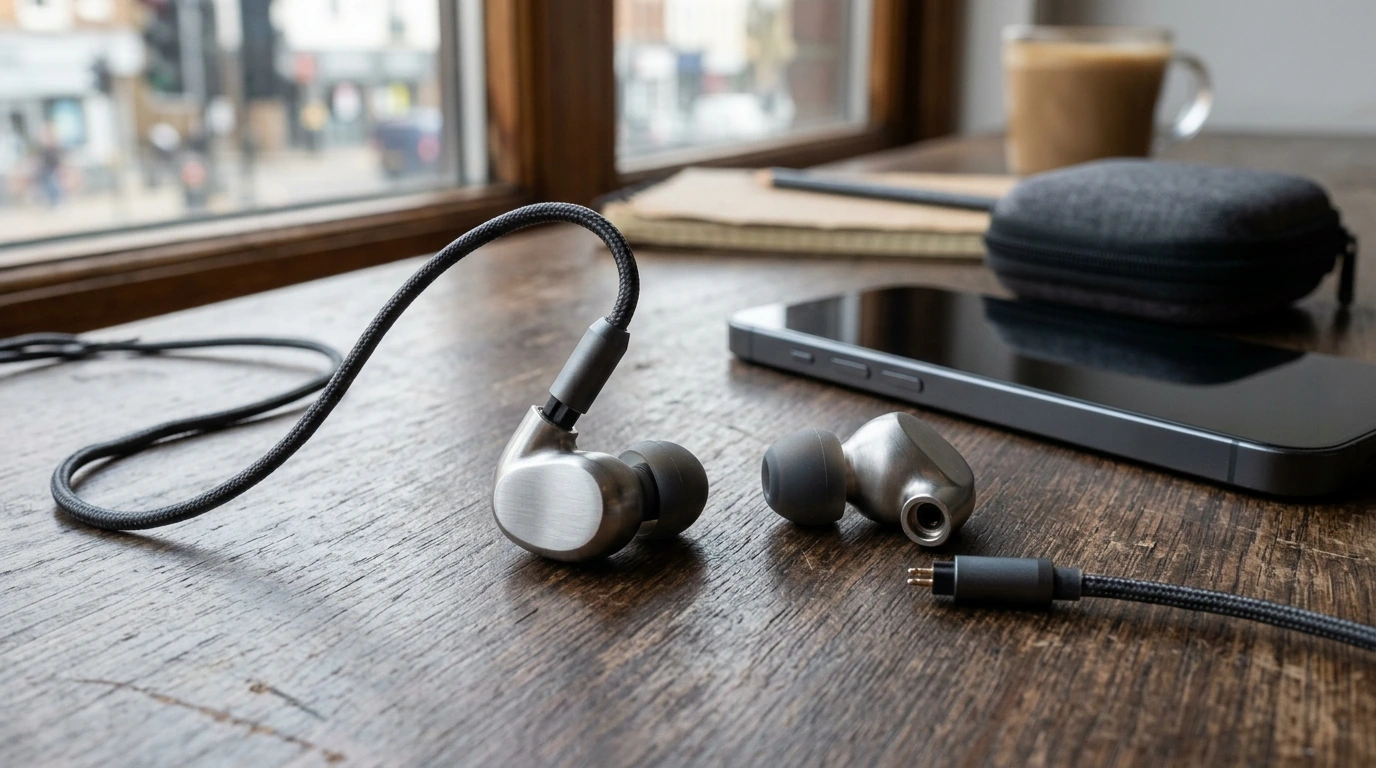 Hybrid Hi-Res IEMs: Detachable Cable, Alloy Shell