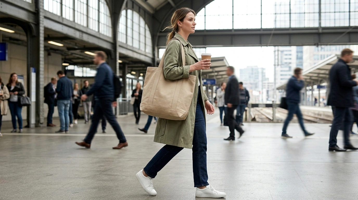 Luxury Casual Canvas Tote for Women: Travel-Ready