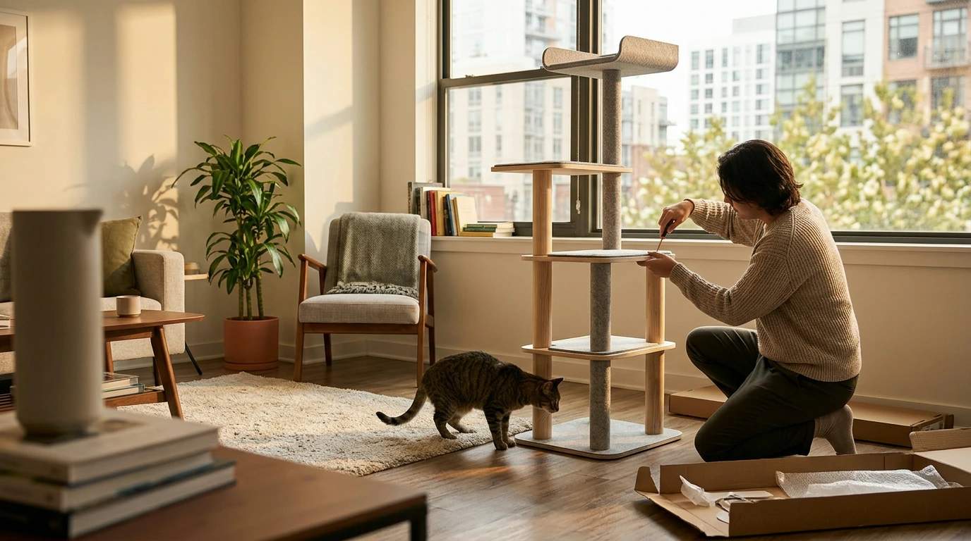 Choosing a Cat Tree That Fits Apartment Living